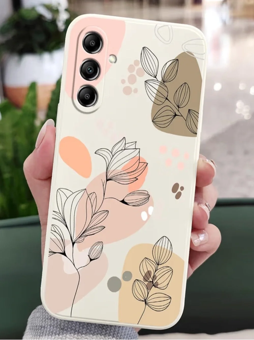 Amazon LEECG Floral Silicone Phone Case for Samsung Galaxy A14 5G